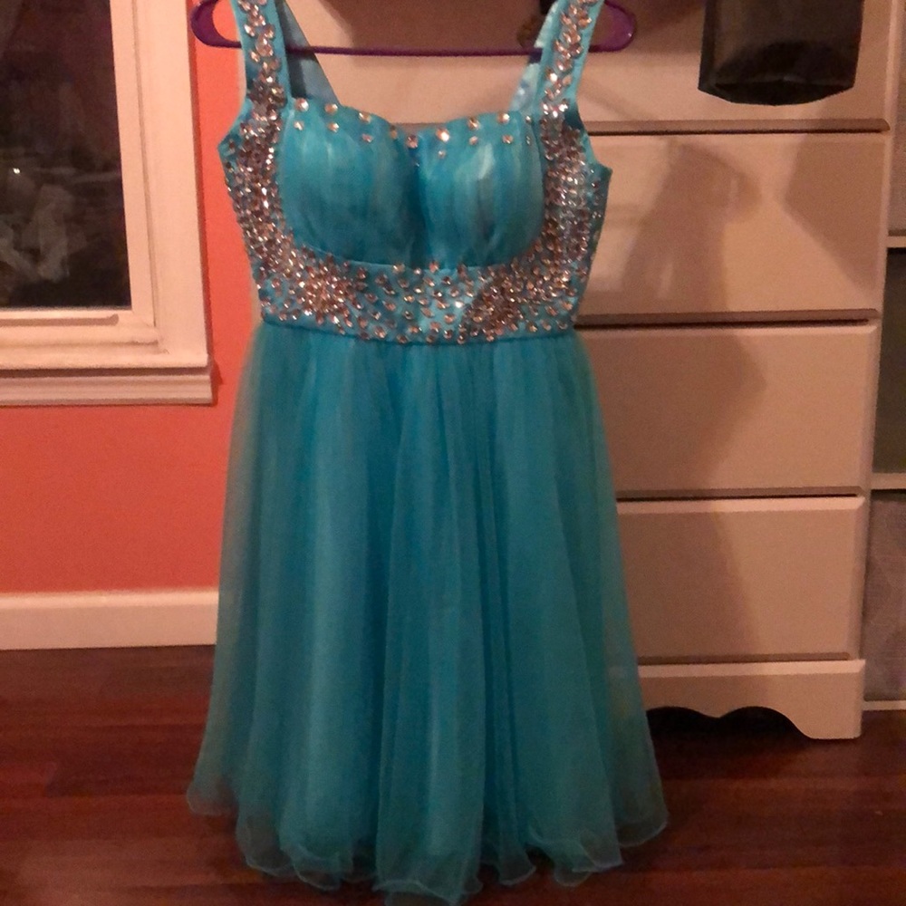 Baby blue homecoming dress